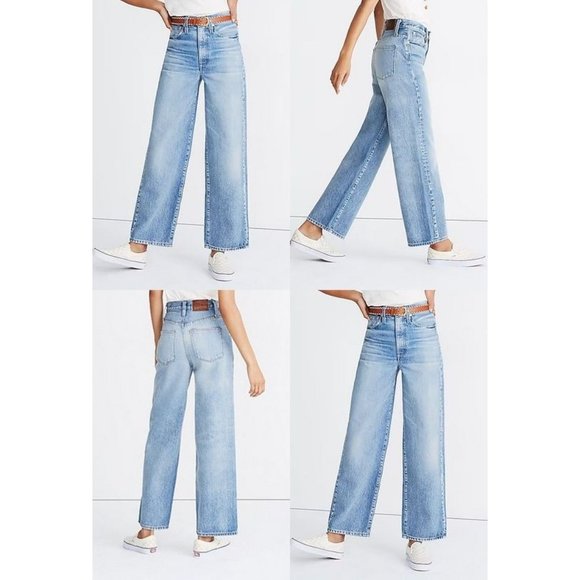 Rivet & Thread Womens Size 32 Jeans Madewell Denim High Rise Wide Leg 37x30 Ltd - Picture 14 of 14